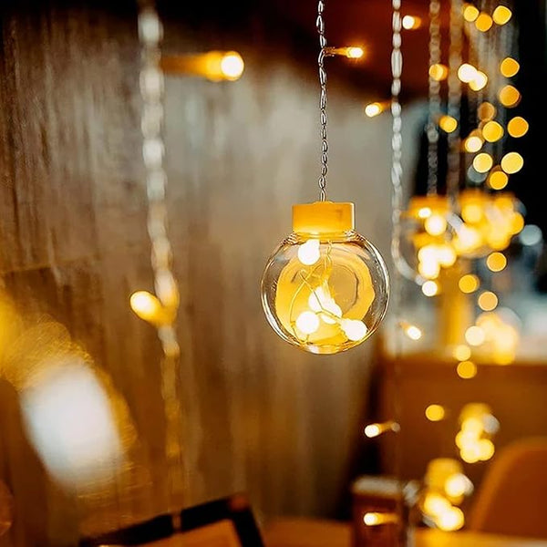 Home Delight 138 LEDs 2.49 m Yellow WishBall Fountain Rice Lights (Pack of 1)